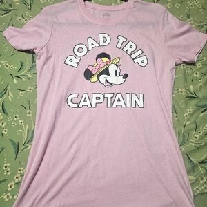 Disney Pink Road Trip Captain T-Shirt Featuring Minnie Mouse